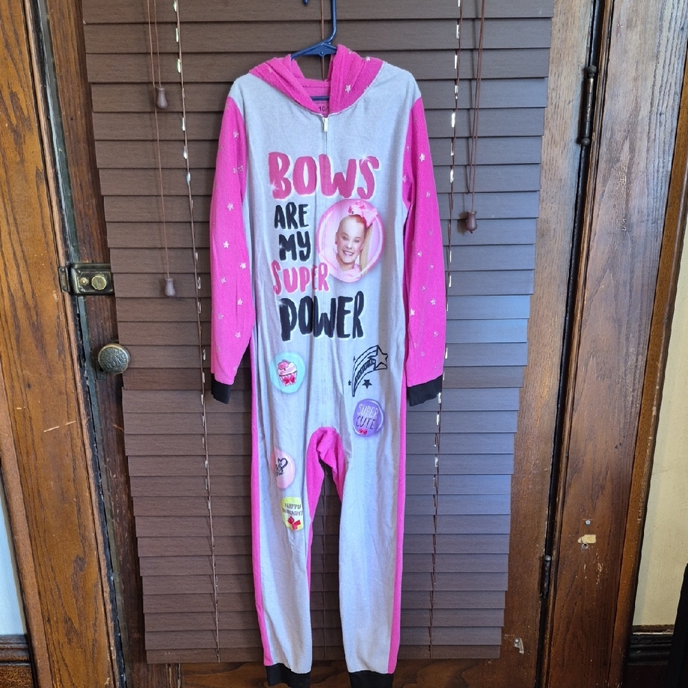 Nickelodeon Pink and Gray Kids One Piece Footie